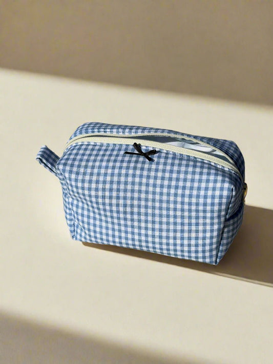 Blue Bow Pouch