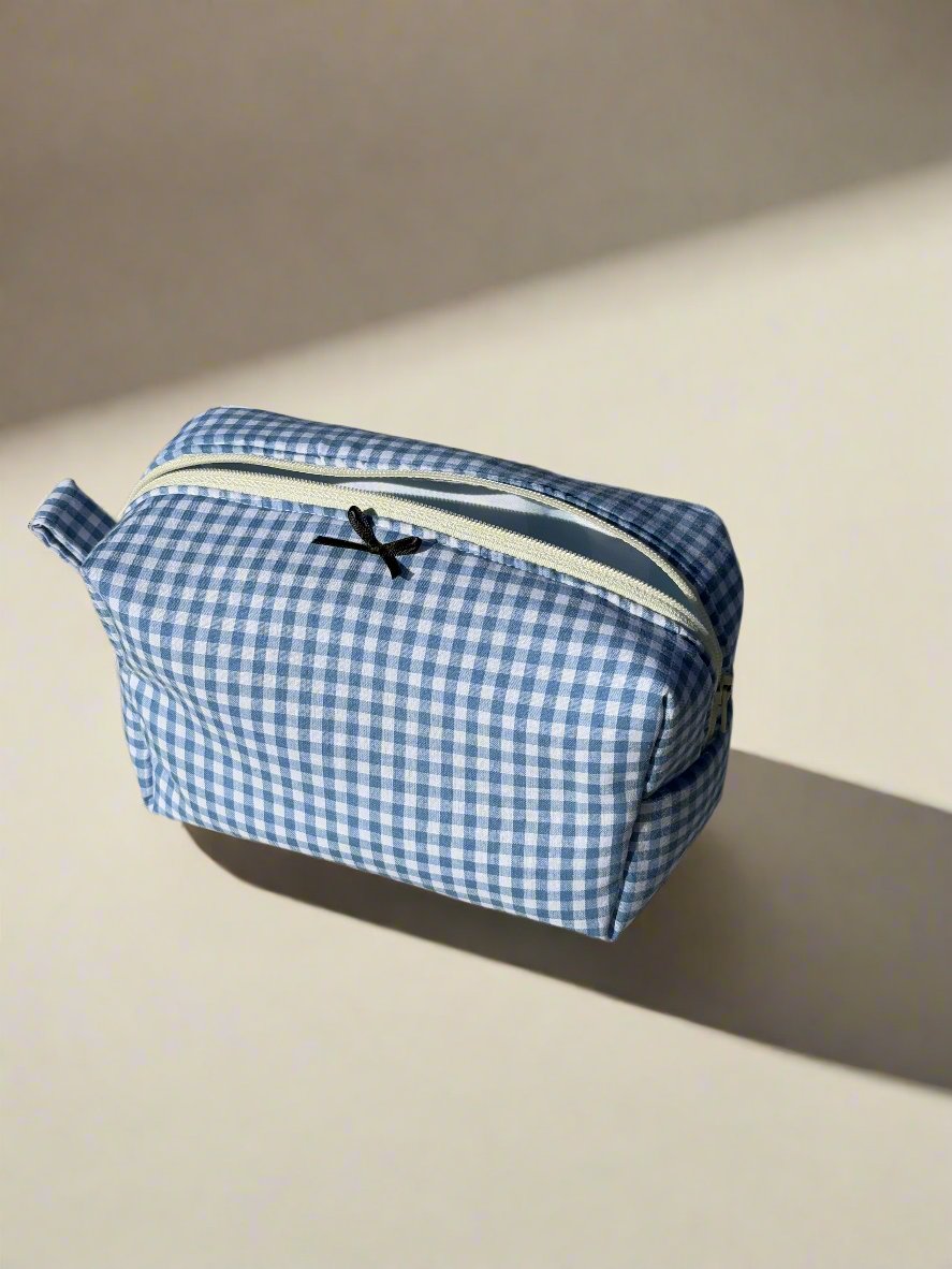 Blue Bow Pouch