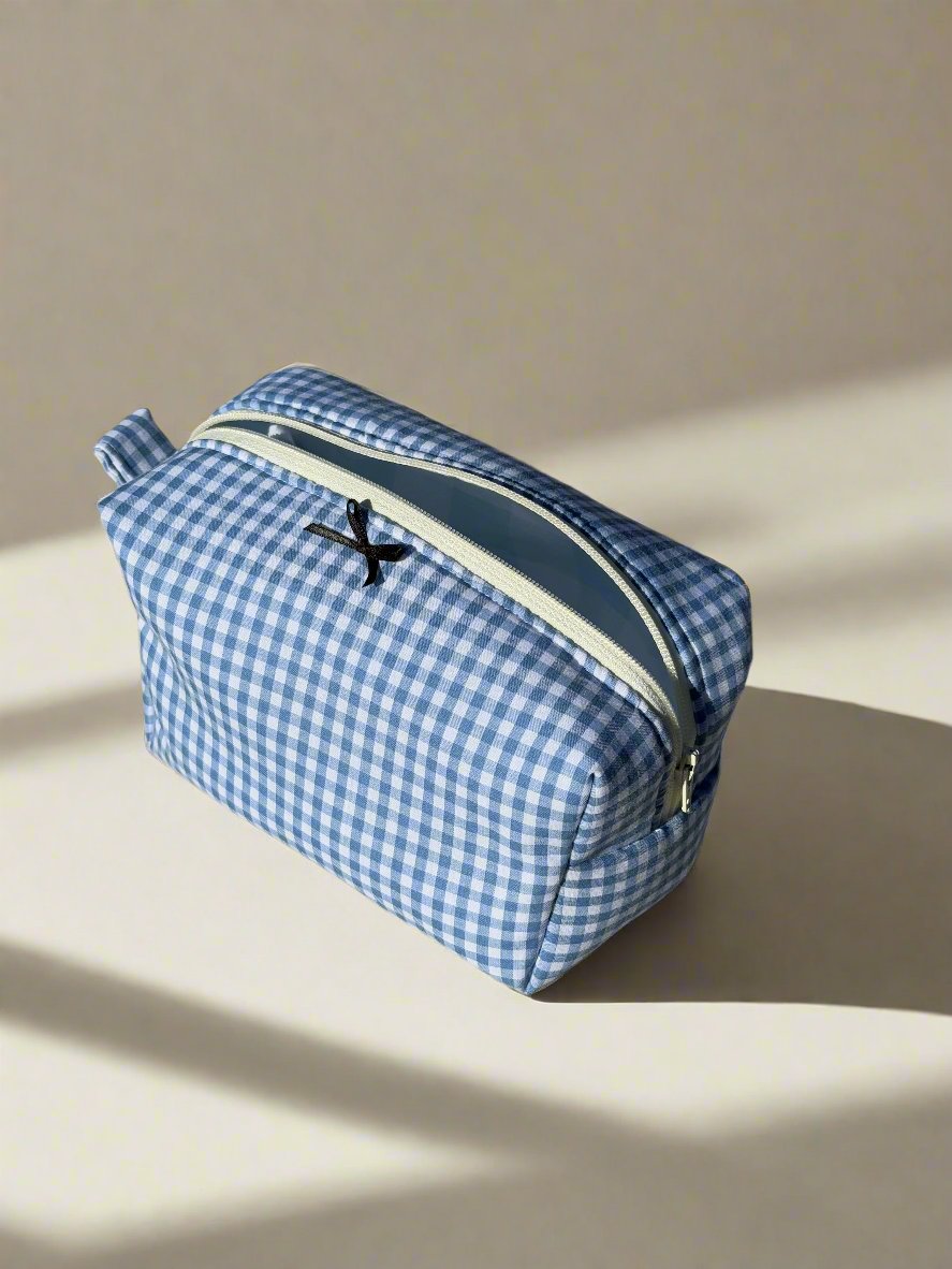 Blue Bow Pouch