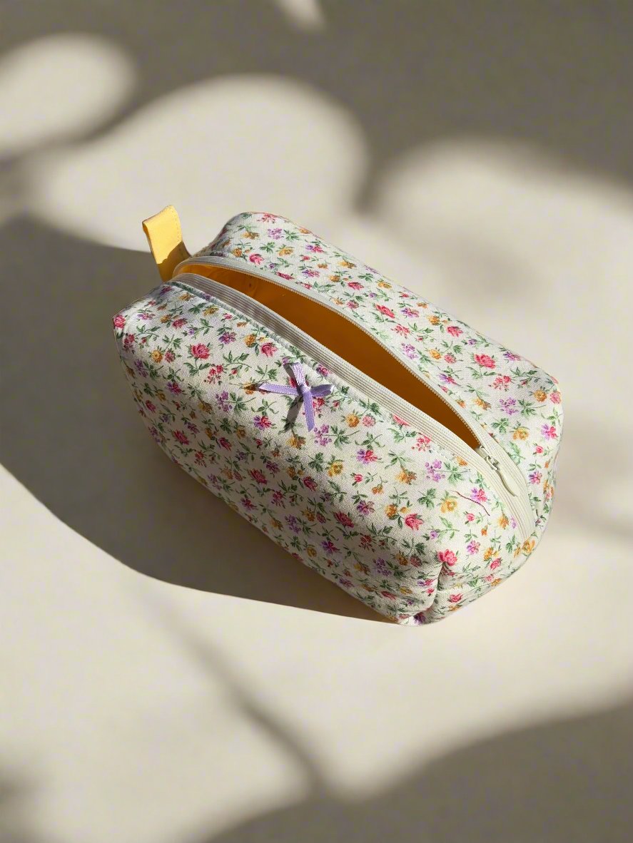 Vintage Rose Bow Pouch