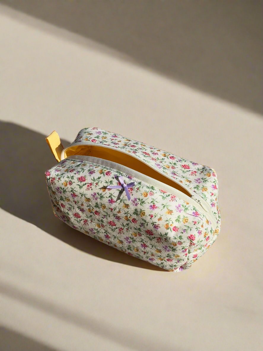 Vintage Rose Bow Pouch